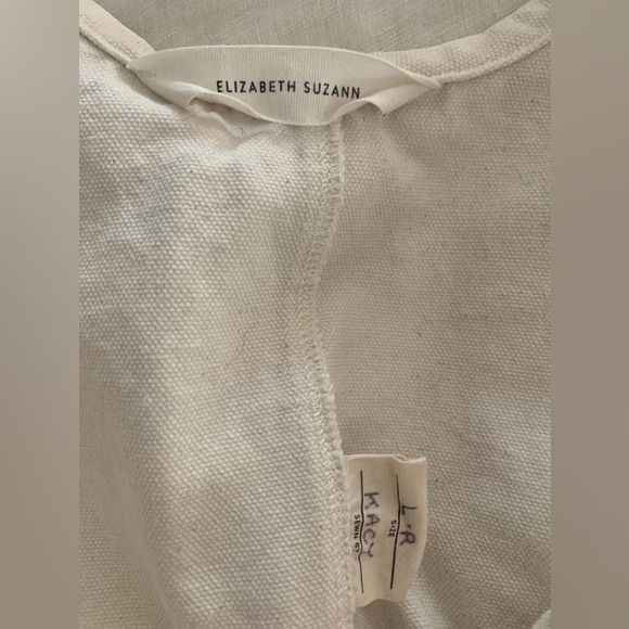 Elizabeth Suzann Clyde Jumpsuit Large L Cotton Canvas - Picture 3 of 7